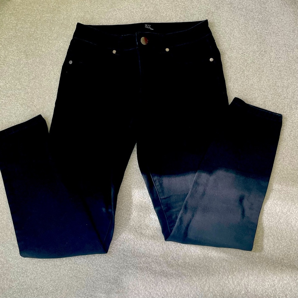 1822 Denim Jeans, Black, Size 6